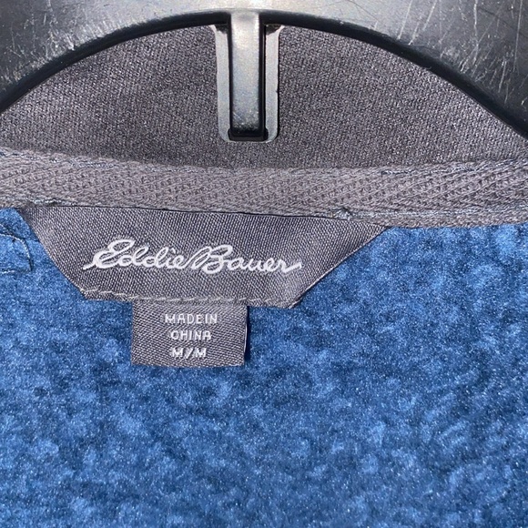 Host Pick ❣️🥂 Eddie Bauer quarter zip fleece sweater jacket size Medium - Picture 4 of 6